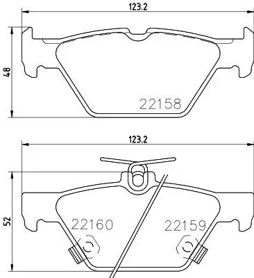 Bremsbelagsatz, Scheibenbremse HELLA 8DB 355 023-341 Bild Bremsbelagsatz, Scheibenbremse HELLA 8DB 355 023-341