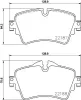 Bremsbelagsatz, Scheibenbremse HELLA 8DB 355 023-091 Bild Bremsbelagsatz, Scheibenbremse HELLA 8DB 355 023-091