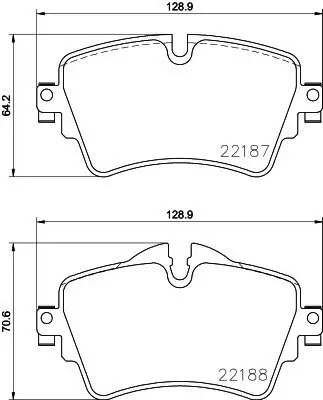 Bremsbelagsatz, Scheibenbremse HELLA 8DB 355 023-091 Bild Bremsbelagsatz, Scheibenbremse HELLA 8DB 355 023-091