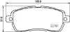 Bremsbelagsatz, Scheibenbremse HELLA 8DB 355 031-721