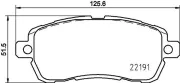 Bremsbelagsatz, Scheibenbremse HELLA 8DB 355 031-721