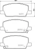 Bremsbelagsatz, Scheibenbremse Vorderachse HELLA 8DB 355 040-001 Bild Bremsbelagsatz, Scheibenbremse Vorderachse HELLA 8DB 355 040-001