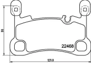 Bremsbelagsatz, Scheibenbremse HELLA 8DB 355 039-111