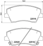 Bremsbelagsatz, Scheibenbremse HELLA 8DB 355 039-041