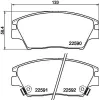 Bremsbelagsatz, Scheibenbremse HELLA 8DB 355 025-741 Bild Bremsbelagsatz, Scheibenbremse HELLA 8DB 355 025-741