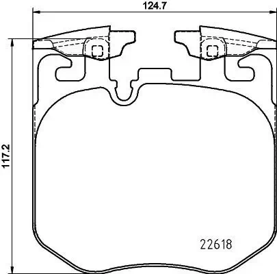 Bremsbelagsatz, Scheibenbremse HELLA 8DB 355 039-461