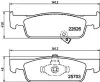 Bremsbelagsatz, Scheibenbremse HELLA 8DB 355 025-841 Bild Bremsbelagsatz, Scheibenbremse HELLA 8DB 355 025-841