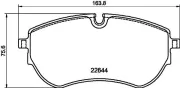 Bremsbelagsatz, Scheibenbremse HELLA 8DB 355 045-871