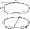 Bremsbelagsatz, Scheibenbremse HELLA 8DB 355 037-901 Bild Bremsbelagsatz, Scheibenbremse HELLA 8DB 355 037-901