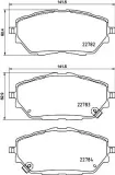 Bremsbelagsatz, Scheibenbremse HELLA 8DB 355 037-761