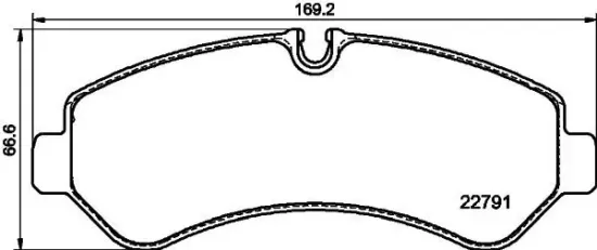 Bremsbelagsatz, Scheibenbremse HELLA 8DB 355 039-131 Bild Bremsbelagsatz, Scheibenbremse HELLA 8DB 355 039-131