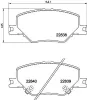 Bremsbelagsatz, Scheibenbremse Vorderachse HELLA 8DB 355 039-061 Bild Bremsbelagsatz, Scheibenbremse Vorderachse HELLA 8DB 355 039-061