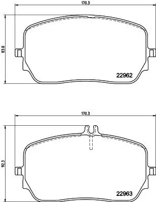 Bremsbelagsatz, Scheibenbremse HELLA 8DB 355 039-211 Bild Bremsbelagsatz, Scheibenbremse HELLA 8DB 355 039-211