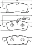 Bremsbelagsatz, Scheibenbremse HELLA 8DB 355 039-871