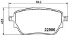 Bremsbelagsatz, Scheibenbremse HELLA 8DB 355 039-021