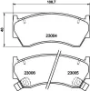 Bremsbelagsatz, Scheibenbremse HELLA 8DB 355 016-661 Bild Bremsbelagsatz, Scheibenbremse HELLA 8DB 355 016-661