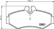 Bremsbelagsatz, Scheibenbremse HELLA 8DB 355 008-651