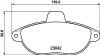 Bremsbelagsatz, Scheibenbremse HELLA 8DB 355 019-251 Bild Bremsbelagsatz, Scheibenbremse HELLA 8DB 355 019-251