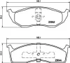 Bremsbelagsatz, Scheibenbremse HELLA 8DB 355 007-941 Bild Bremsbelagsatz, Scheibenbremse HELLA 8DB 355 007-941