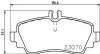 Bremsbelagsatz, Scheibenbremse Vorderachse HELLA 8DB 355 018-311 Bild Bremsbelagsatz, Scheibenbremse Vorderachse HELLA 8DB 355 018-311