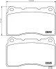 Bremsbelagsatz, Scheibenbremse HELLA 8DB 355 006-601 Bild Bremsbelagsatz, Scheibenbremse HELLA 8DB 355 006-601