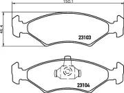 Bremsbelagsatz, Scheibenbremse HELLA 8DB 355 008-331