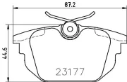 Bremsbelagsatz, Scheibenbremse HELLA 8DB 355 018-371