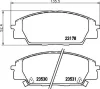 Bremsbelagsatz, Scheibenbremse HELLA 8DB 355 009-731