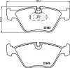 Bremsbelagsatz, Scheibenbremse HELLA 8DB 355 009-001 Bild Bremsbelagsatz, Scheibenbremse HELLA 8DB 355 009-001