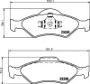 Bremsbelagsatz, Scheibenbremse HELLA 8DB 355 008-891 Bild Bremsbelagsatz, Scheibenbremse HELLA 8DB 355 008-891