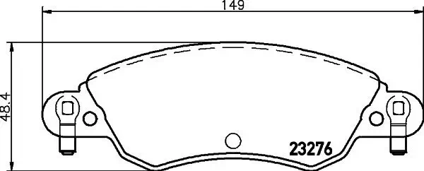 Bremsbelagsatz, Scheibenbremse HELLA 8DB 355 019-431