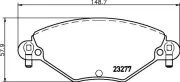 Bremsbelagsatz, Scheibenbremse HELLA 8DB 355 019-411