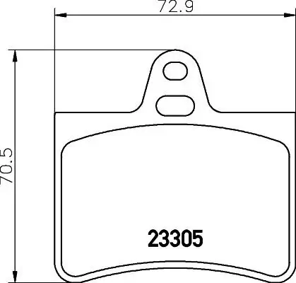 Bremsbelagsatz, Scheibenbremse HELLA 8DB 355 019-441