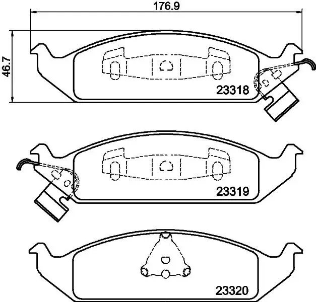 Bremsbelagsatz, Scheibenbremse HELLA 8DB 355 013-281