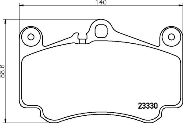 Bremsbelagsatz, Scheibenbremse HELLA 8DB 355 043-081