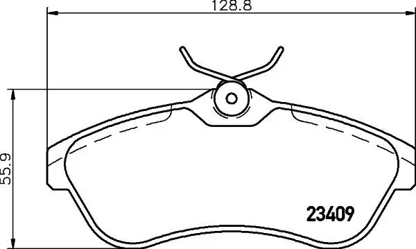 Bremsbelagsatz, Scheibenbremse HELLA 8DB 355 009-321