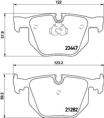 Bremsbelagsatz, Scheibenbremse HELLA 8DB 355 009-331 Bild Bremsbelagsatz, Scheibenbremse HELLA 8DB 355 009-331