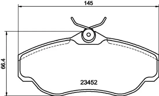 Bremsbelagsatz, Scheibenbremse HELLA 8DB 355 009-531 Bild Bremsbelagsatz, Scheibenbremse HELLA 8DB 355 009-531