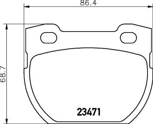 Bremsbelagsatz, Scheibenbremse Hinterachse HELLA 8DB 355 010-921 Bild Bremsbelagsatz, Scheibenbremse Hinterachse HELLA 8DB 355 010-921