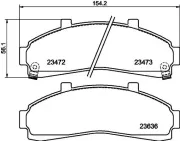 Bremsbelagsatz, Scheibenbremse HELLA 8DB 355 009-941