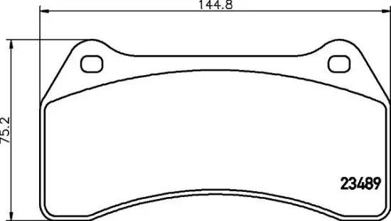 Bremsbelagsatz, Scheibenbremse HELLA 8DB 355 006-931 Bild Bremsbelagsatz, Scheibenbremse HELLA 8DB 355 006-931