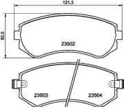 Bremsbelagsatz, Scheibenbremse HELLA 8DB 355 017-201