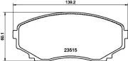 Bremsbelagsatz, Scheibenbremse HELLA 8DB 355 009-641