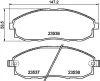 Bremsbelagsatz, Scheibenbremse HELLA 8DB 355 009-381 Bild Bremsbelagsatz, Scheibenbremse HELLA 8DB 355 009-381