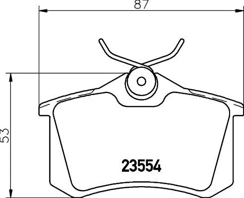 Bremsbelagsatz, Scheibenbremse HELLA 8DB 355 017-711