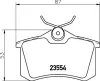 Bremsbelagsatz, Scheibenbremse HELLA 8DB 355 018-111 Bild Bremsbelagsatz, Scheibenbremse HELLA 8DB 355 018-111