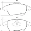 Bremsbelagsatz, Scheibenbremse HELLA 8DB 355 011-811 Bild Bremsbelagsatz, Scheibenbremse HELLA 8DB 355 011-811