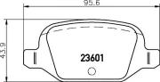 Bremsbelagsatz, Scheibenbremse HELLA 8DB 355 009-551