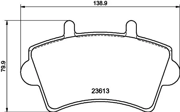 Bremsbelagsatz, Scheibenbremse HELLA 8DB 355 010-021 Bild Bremsbelagsatz, Scheibenbremse HELLA 8DB 355 010-021