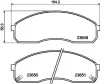 Bremsbelagsatz, Scheibenbremse HELLA 8DB 355 009-601 Bild Bremsbelagsatz, Scheibenbremse HELLA 8DB 355 009-601